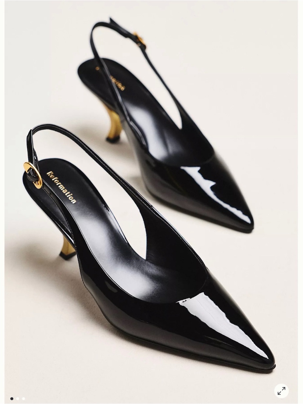 NWT Reformation Cassie Slingback Heels
